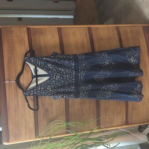 The Limited Flare eyelet dress